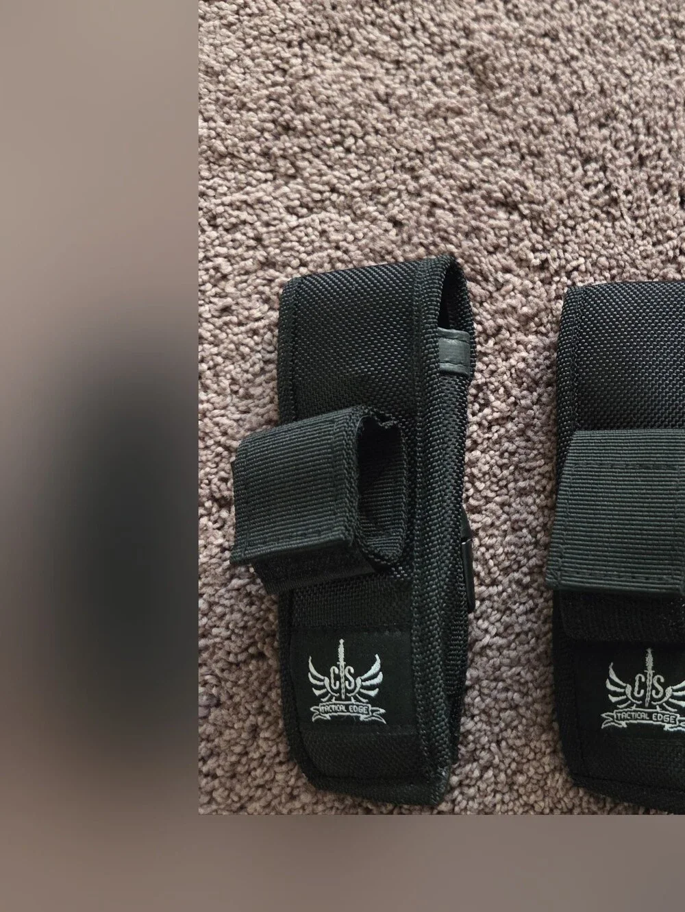 Tactical Black Nylon Key & Card Holder Pouch